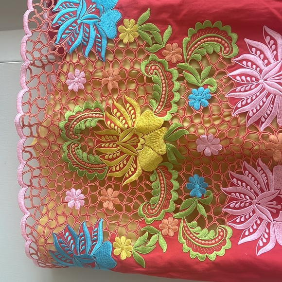 Lilly Pulitzer Red Floral Embroidered Mini Dress - Picture 5 of 5